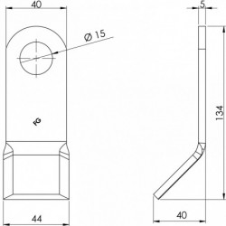 Couteau entretien 105 - 140.40.5 plan