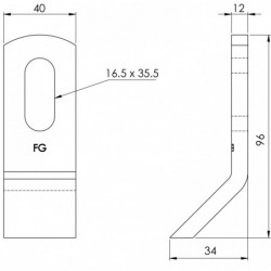 Cuiller 162 - 96.40.12 plan