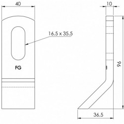 Cuiller 166 - 96.40.10 plan